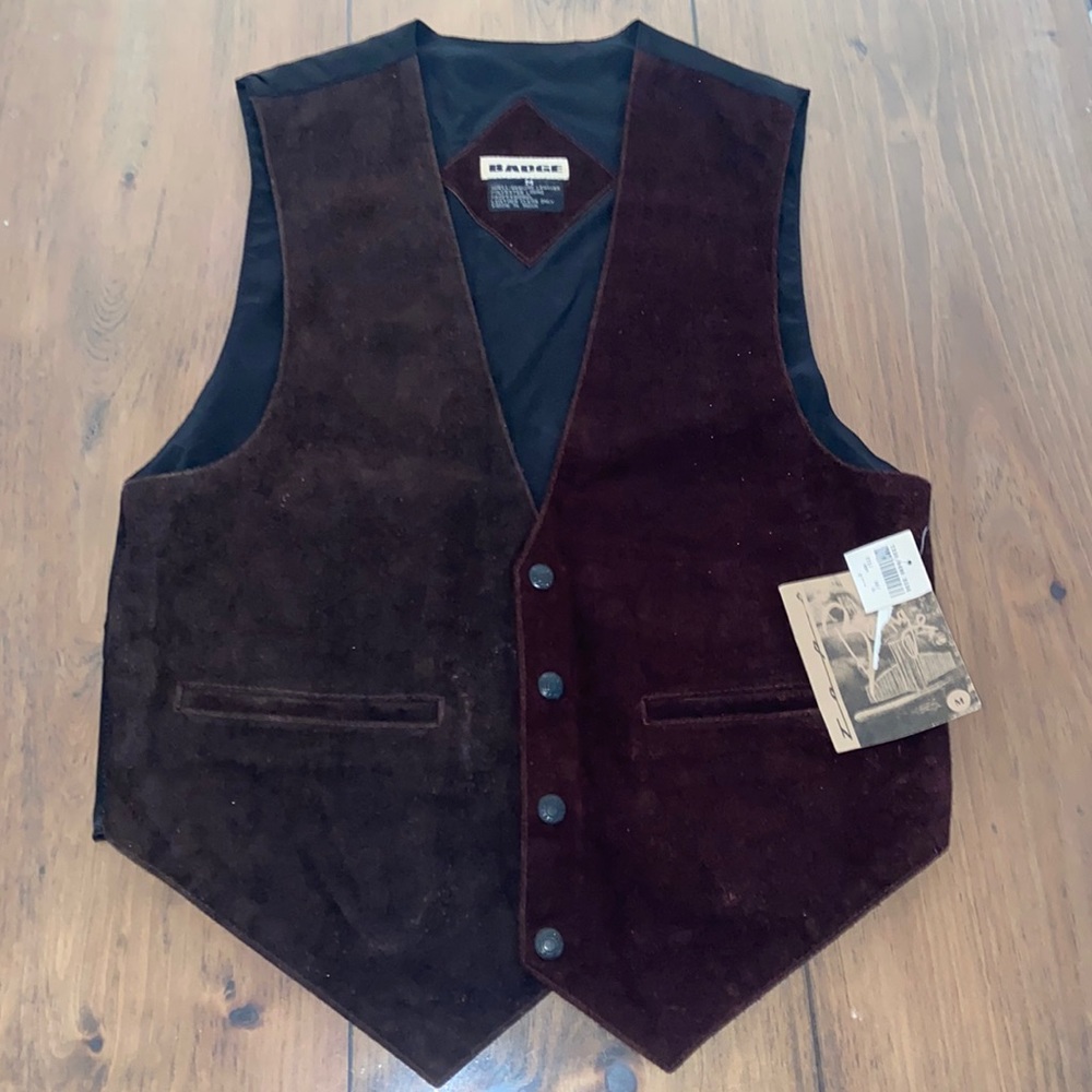 Leather Surde Vest NEW Sz M